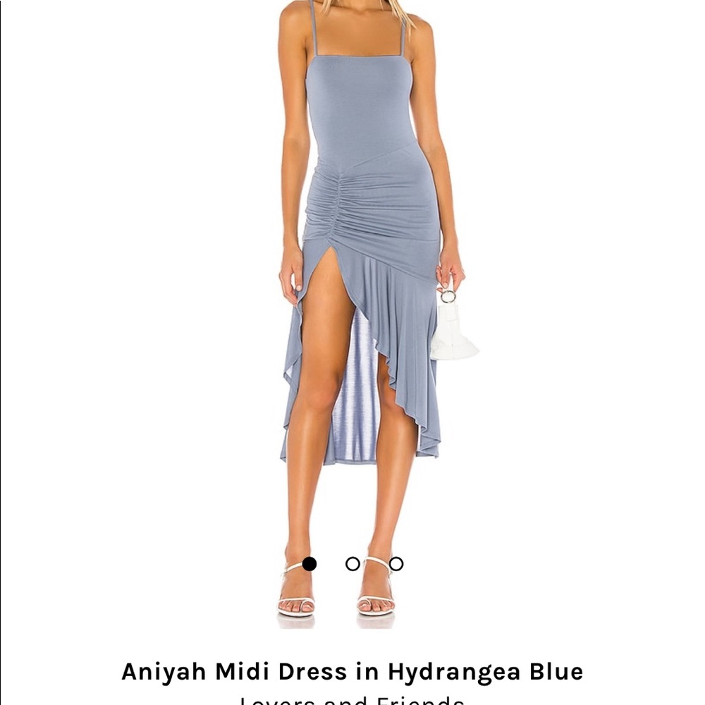 Lovers + Friends Blue Midi Dress